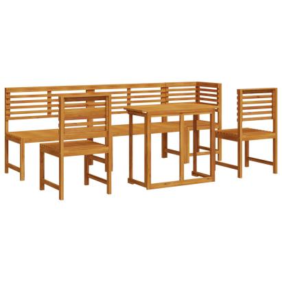 Set de dining pentru grădină din 6 piese din lemn solid de acacia de la  GartenMobel Dekor