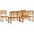 Set de dining pentru grădină  din 5 piese, din lemn masiv de acacia GartenMobel Dekor