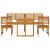 Set de dining pentru grădină  din 5 piese, din lemn masiv de acacia GartenMobel Dekor