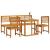 Set de dining pentru grădină  din 5 piese, din lemn masiv de acacia GartenMobel Dekor