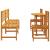 Set de dining pentru grădină  din 5 piese, din lemn masiv de acacia GartenMobel Dekor