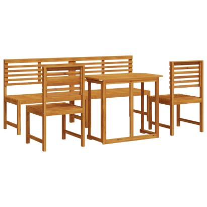 Set de dining pentru grădină  din 5 piese, din lemn masiv de acacia GartenMobel Dekor