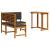 Set de dining pentru grădină , 2 piese, cu perne, din lemn masiv de acacia GartenMobel Dekor