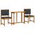 Set de dining pentru grădină , 3 piese, din lemn masiv de acacia GartenMobel Dekor