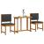 Set de dining pentru grădină , 3 piese, din lemn masiv de acacia GartenMobel Dekor