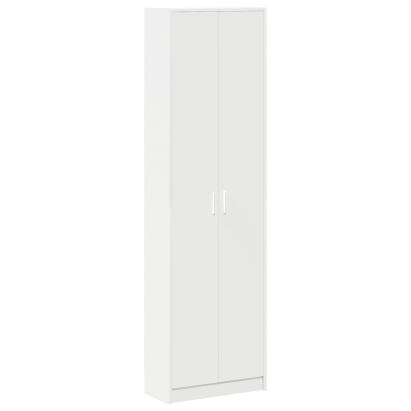 Dulap alb 55x25x189 cm din lemn aglomerat GartenMobel Dekor