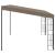 Pavilion montat pe perete, 4x3 m, textil, gri taupe GartenMobel Dekor
