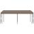 Pavilion montat pe perete, gri taupe, 6 x 3 m, material textil GartenMobel Dekor