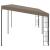 Pavilion montat pe perete, gri taupe, 6 x 3 m, material textil GartenMobel Dekor