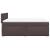 Pat box spring cu saltea, maro închis, 160x200 cm, textil GartenMobel Dekor