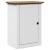 Set de mobilier de baie 4 piese lemn masiv de pin alb și maro GartenMobel Dekor