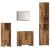 Set mobilier de baie, 4 piese, lemn vechi, lemn prelucrat GartenMobel Dekor