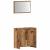 Set mobilier de baie, 3 piese, lemn vechi, lemn prelucrat GartenMobel Dekor