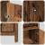 Set mobilier de baie, 3 piese, lemn vechi, lemn prelucrat GartenMobel Dekor