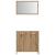 Set mobilier de baie, 3 piese, stejar artizanal, lemn prelucrat GartenMobel Dekor