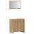 Set mobilier de baie, 3 piese, stejar artizanal, lemn prelucrat GartenMobel Dekor