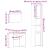 Set mobilier de baie, 3 piese, stejar artizanal, lemn prelucrat GartenMobel Dekor