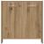 Set mobilier de baie, 4 piese, stejar artizanal, lemn prelucrat GartenMobel Dekor