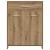 Set mobilier de baie, 4 piese, stejar artizanal, lemn prelucrat GartenMobel Dekor