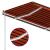 Copertină retractabilă manual cu LED portocaliu&maro 350x250 cm GartenMobel Dekor