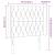 Tăblie de pat cu LED, roz, 93x16x118/128 cm, catifea GartenMobel Dekor