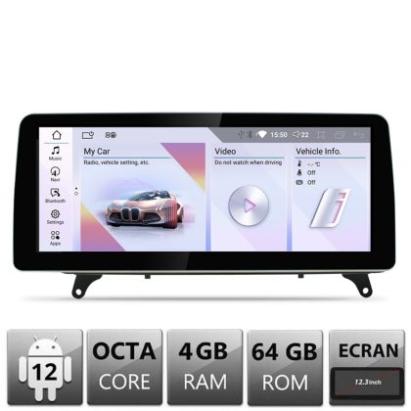 Navigatie BMW X5 X6 E70 E71 2009-2012 cu ecran CIC Android ecran 10.25" 4+64 4G BT CarStore Technology