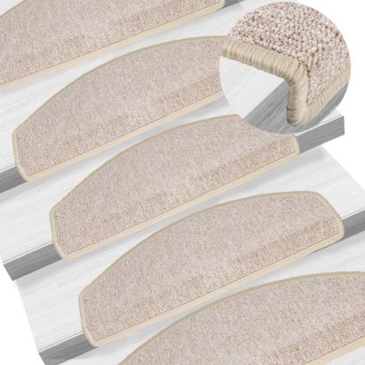Covorașe pentru trepte scară, 15 buc., gri taupe, 65x24x4 cm GartenMobel Dekor