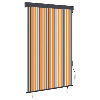 Jaluzea tip rulou de exterior, galben și albastru, 120 x 250 cm GartenMobel Dekor