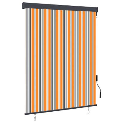Jaluzea tip rulou de exterior, galben și albastru, 140 x 250 cm GartenMobel Dekor