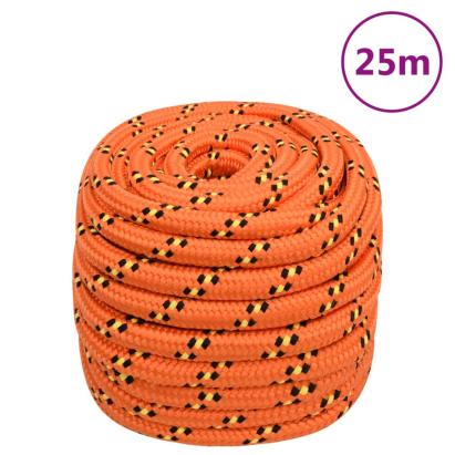 Frânghie de barcă, portocaliu, 20 mm, 25 m, polipropilenă GartenMobel Dekor