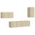 Set de dulapuri TV, 4 piese, stejar sonoma, lemn prelucrat GartenMobel Dekor