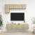 Set de dulapuri TV, 5 piese, stejar sonoma, lemn prelucrat GartenMobel Dekor