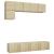 Set de dulapuri TV, 5 piese, stejar sonoma, lemn prelucrat GartenMobel Dekor