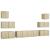 Set dulapuri TV, 8 piese, stejar sonoma, lemn prelucrat GartenMobel Dekor