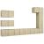Set dulapuri TV, 8 piese, stejar sonoma, lemn prelucrat GartenMobel Dekor