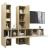 Set de dulapuri TV, 7 piese, stejar sonoma, lemn prelucrat GartenMobel Dekor