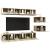 Set dulapuri TV, 8 piese, stejar sonoma, lemn prelucrat GartenMobel Dekor