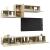 Set de dulapuri TV, 6 piese, stejar sonoma, lemn prelucrat GartenMobel Dekor