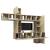 Set de dulapuri TV, 10 piese, stejar Sonoma, lemn prelucrat GartenMobel Dekor