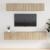 Set dulap TV, 5 piese, stejar sonoma, lemn prelucrat GartenMobel Dekor