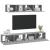 Set dulapuri TV, 4 piese, gri sonoma, lemn prelucrat GartenMobel Dekor