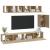 Set dulap TV, 6 piese, stejar sonoma, lemn prelucrat GartenMobel Dekor