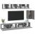 Set dulapuri TV, 6 piese, gri sonoma, lemn prelucrat GartenMobel Dekor