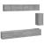 Set dulapuri TV, 6 piese, gri sonoma, lemn prelucrat GartenMobel Dekor