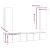 Set dulapuri TV, 5 piese, stejar fumuriu, lemn prelucrat GartenMobel Dekor