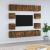 Set dulapuri TV, 10 piese, stejar fumuriu, lemn prelucrat GartenMobel Dekor