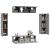 Set dulapuri TV, 6 piese, gri sonoma, lemn prelucrat GartenMobel Dekor