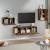 Set dulapuri TV, 4 piese, stejar fumuriu, lemn prelucrat GartenMobel Dekor