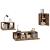 Set dulapuri TV, 4 piese, stejar fumuriu, lemn prelucrat GartenMobel Dekor