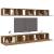 Comode TV, 8 buc., stejar fumuriu, 60x30x30 cm, lemn prelucrat GartenMobel Dekor